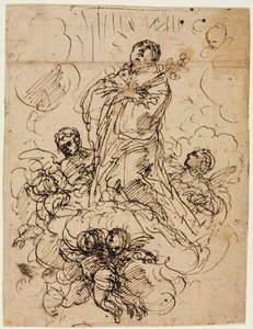 Apoteose de um santo de attributed to Antonio Domenico Gabbiani