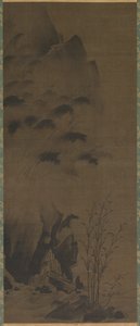 Bambu na chuva de attributed to Genga