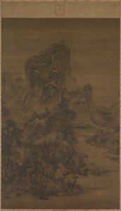 Paisagem no estilo de Juran de attributed to Liu Du