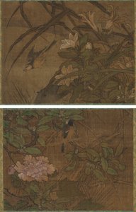 pássaros e flores de attributed to Sesshū Tōyō