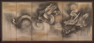 Dragão de attributed to Soga Nichokuan