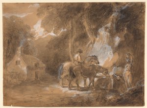 A parada na primavera de attributed to Thomas Barker