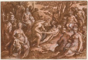 The Flaying of Marsyas, c. 1570-1605. de called Johannes Stradanus Jan van der