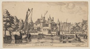 S. Anthonis Marckt met de Waegh, de Vistas de Amesterdão