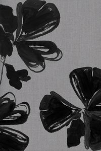 Flores pretas abstratas de cartissi
