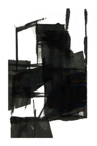 Estruturas abstratas em preto de cartissi