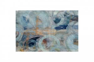 Círculos azuis abstratos de cartissi