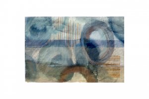 Círculos azuis abstratos de cartissi