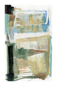 Camadas abstratas em azul e verde de cartissi