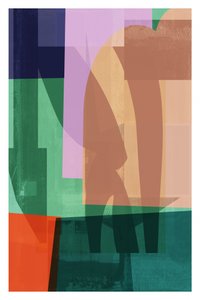 Camadas abstratas em blocos de cor de cartissi