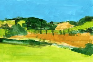 Vista abstrata do campo de cartissi