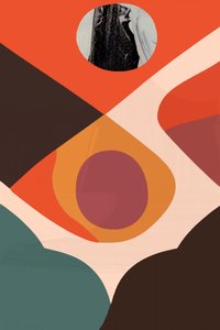 Formas abstratas e terrosas de cartissi