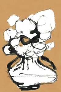 Vaso de flores abstrato de cartissi