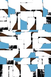 Colagem geométrica abstrata de cartissi