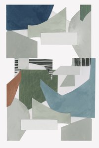 Colagem geométrica abstrata de cartissi