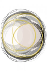 Círculos dourados abstratos de cartissi