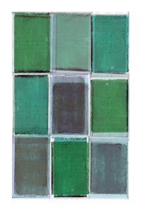Camadas verdes abstratas de cartissi