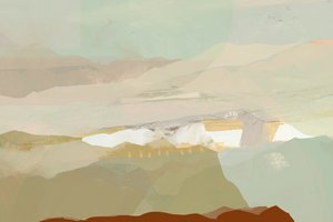 Paisagem montanhosa abstrata