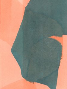 Lavagem de coral azul-petróleo abstrata de cartissi