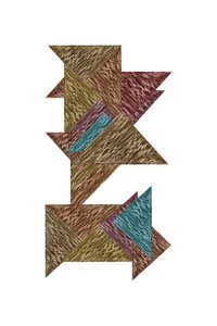 Quebra-cabeças abstrato com textura de cartissi