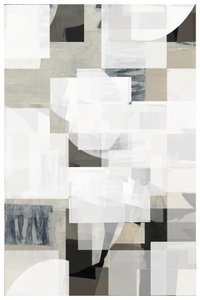 Formas abstratas em camadas brancas de cartissi