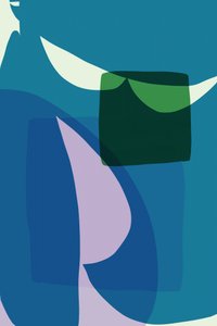 Camadas abstratas em azul e verde de cartissi