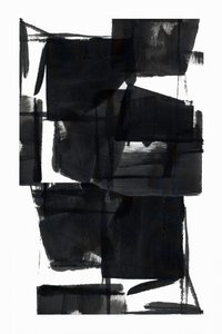 Abstracto preto arrojado