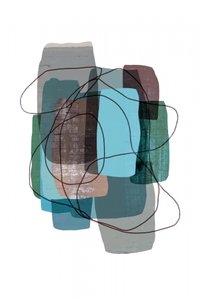 Camadas abstratas e serenas de cartissi