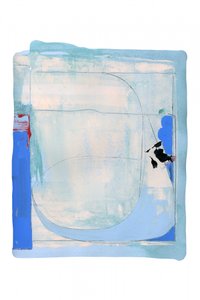 Formas abstratas em azul sereno de cartissi