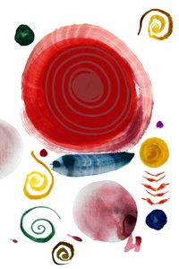 Formas abstratas coloridas de cartissi