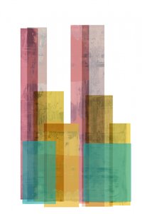Camadas geométricas coloridas