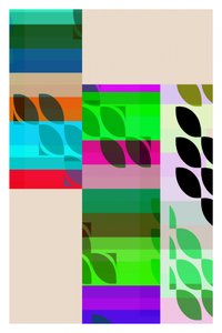 Formas geométricas coloridas de cartissi