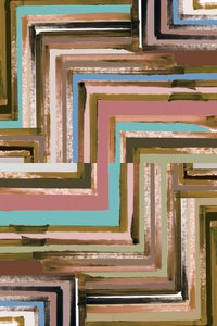Traços geométricos coloridos de cartissi