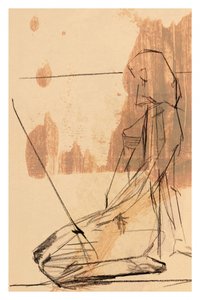 Figura abstrata contemplativa de cartissi