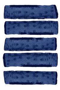 Pinceladas em azul escuro de cartissi
