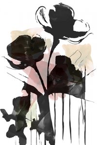 Abstrato floral sombrio de cartissi