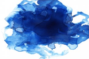 Salpico de aguarela azul-escuro de cartissi