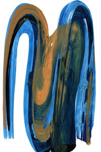 Fluxo Dinâmico Azul e Dourado de cartissi