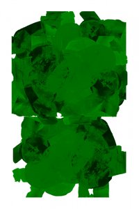 Formas abstratas verdes dinâmicas de cartissi