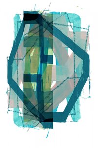 Geometria Dinâmica em Azul-Petróleo de cartissi