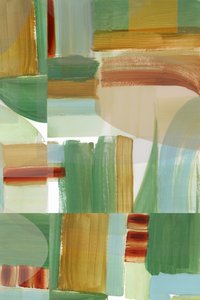 Blocos abstratos em tons terrosos de cartissi