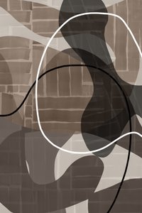 Curvas abstratas com tons terrosos de cartissi