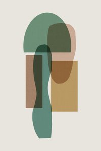 Formas abstratas com um toque rústico de cartissi