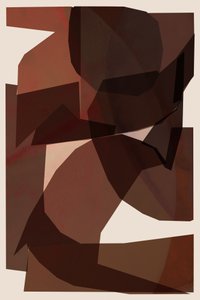 Camadas abstratas com tons terrosos de cartissi