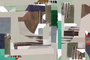 Camadas abstratas com tons terrosos de cartissi