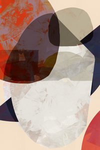 Formas abstratas com tons terrosos de cartissi