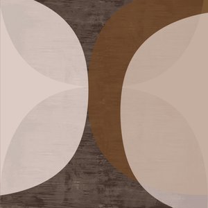 Formas abstratas com tons terrosos de cartissi