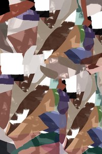 Formas abstratas com tons terrosos de cartissi
