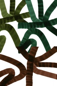 Traços abstratos com tons terrosos de cartissi
