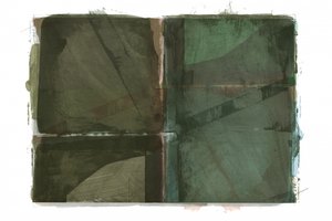 Camadas em tons de verde terra de cartissi